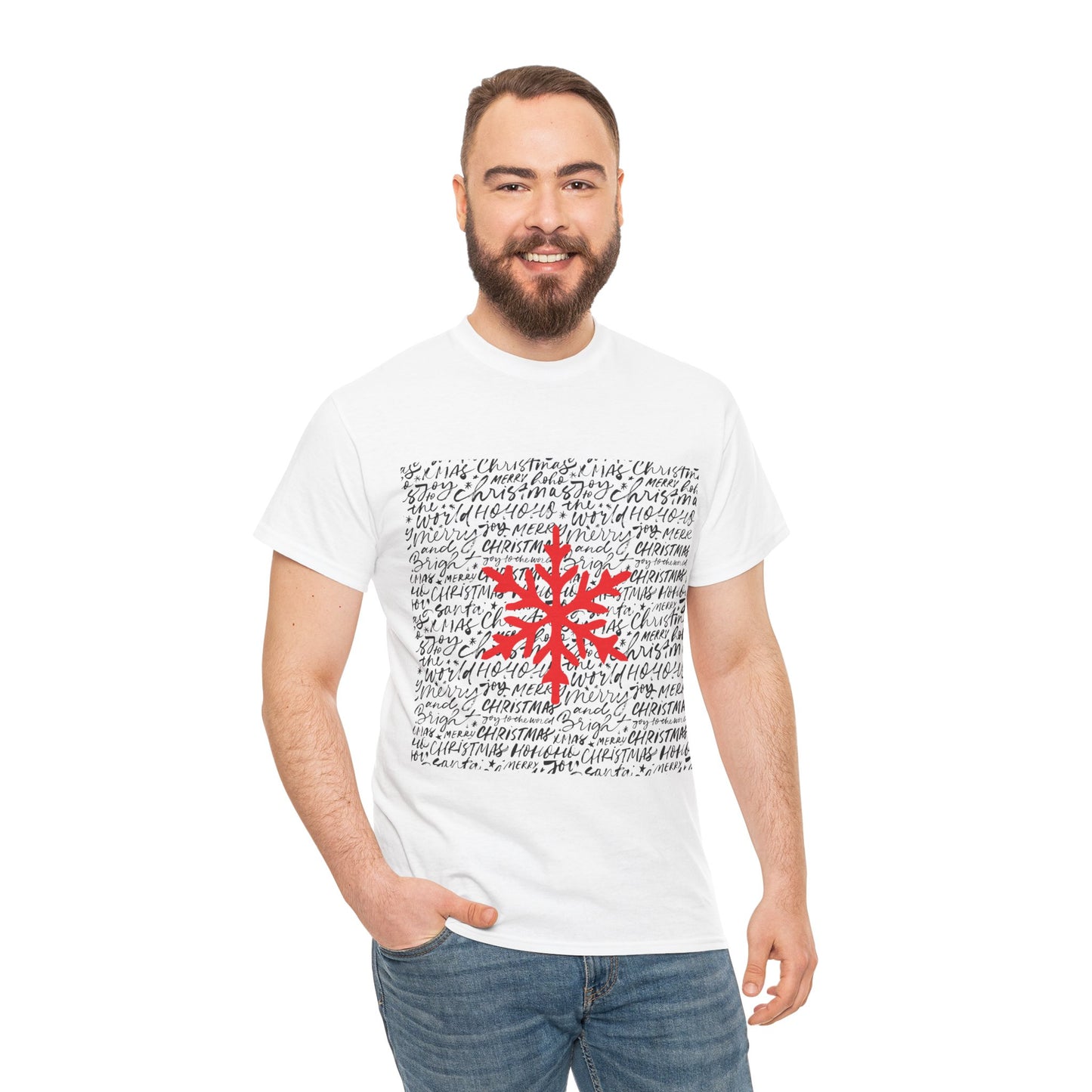 Merry Christmas Unisex Heavy Cotton Tee