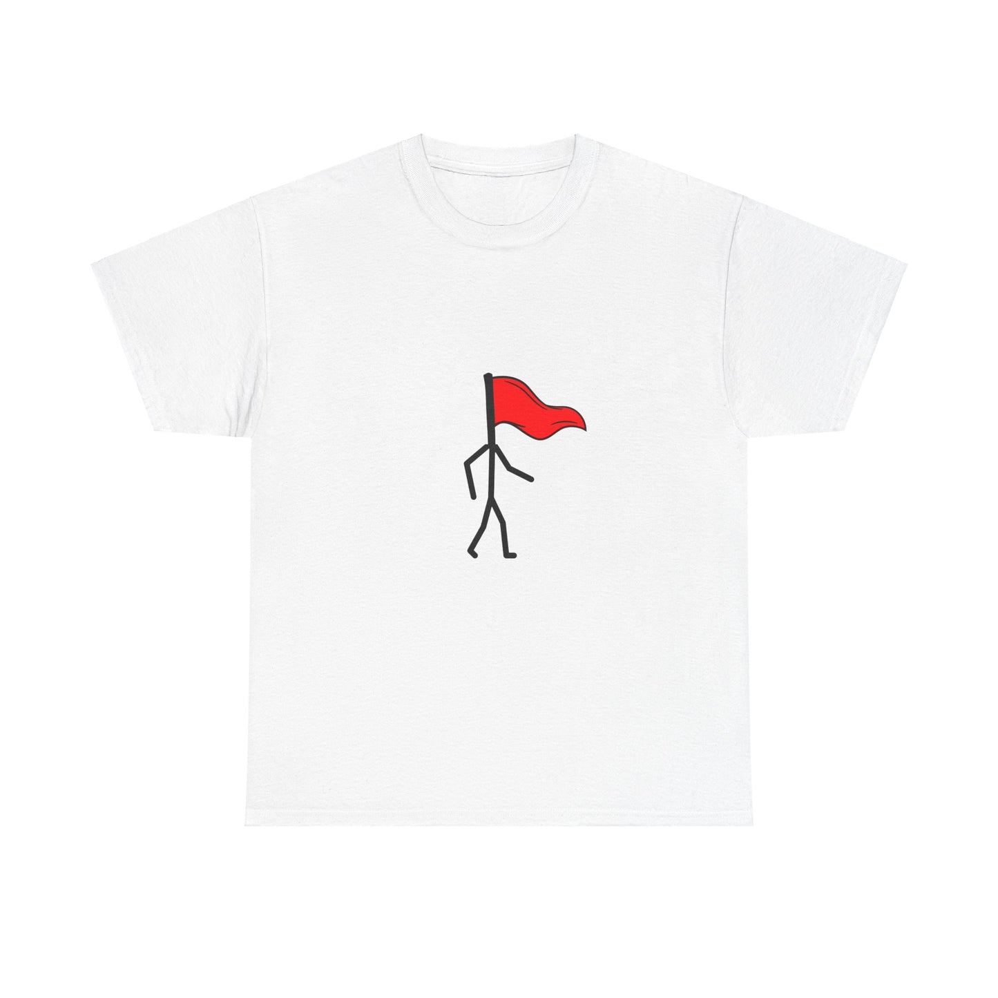 Walking Red Flag Unisex Cotton T-Shirt