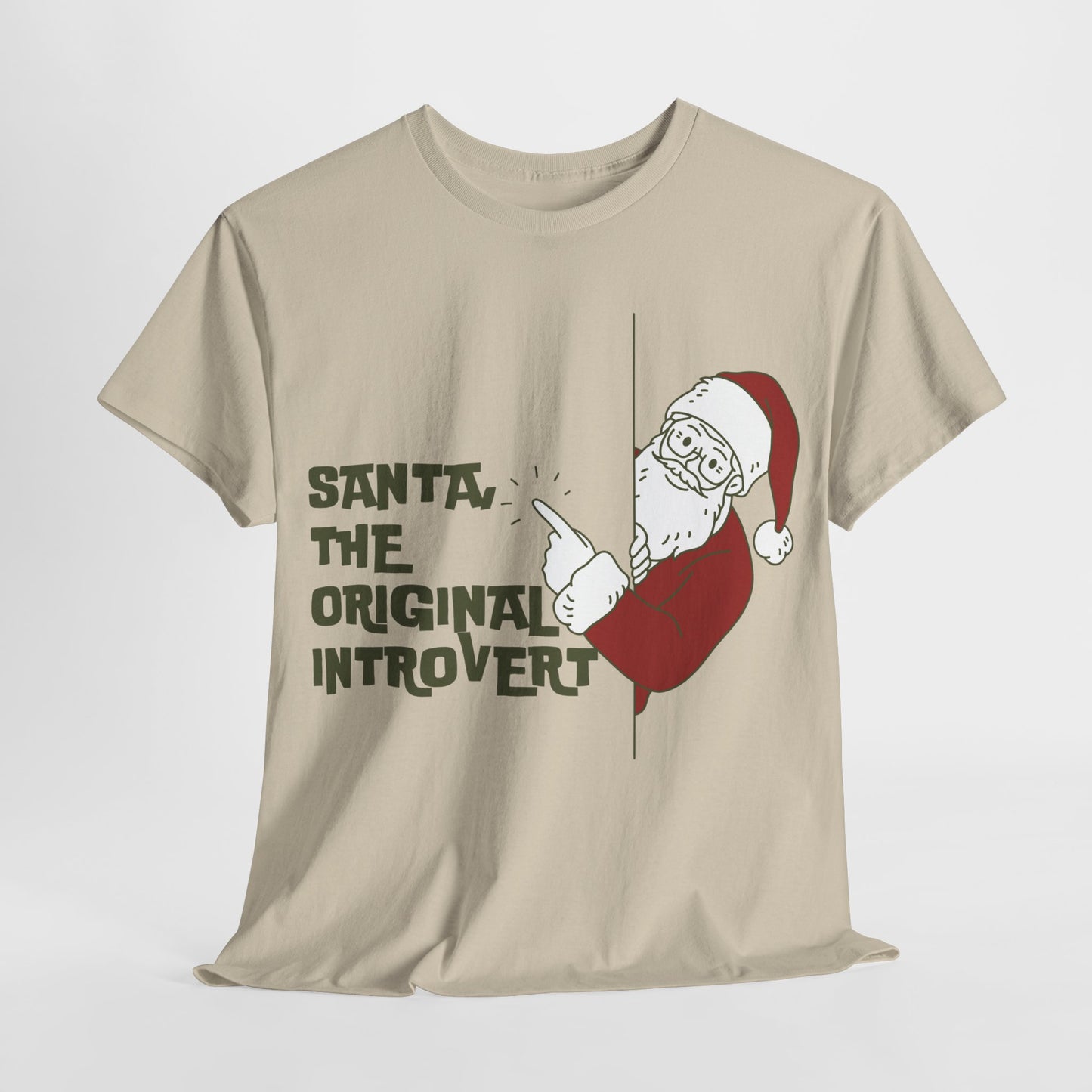 Santa.  The Original Introvert Unisex Heavy Cotton Tee