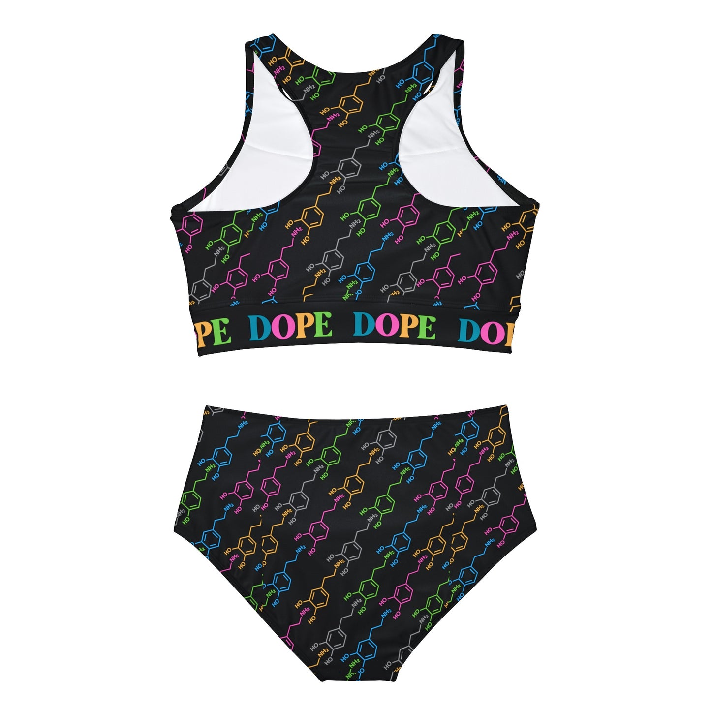 Dope Sporty Bikini Set Black