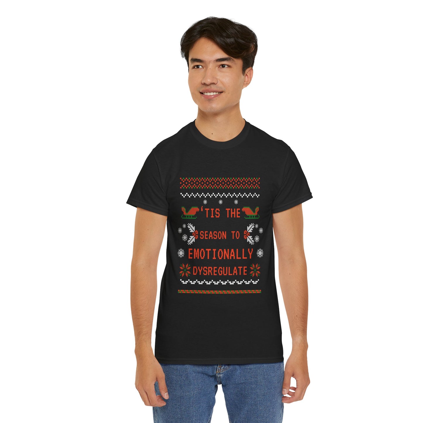 'Tis the season to emotionally dysregulate Unisex Heavy Cotton Tee