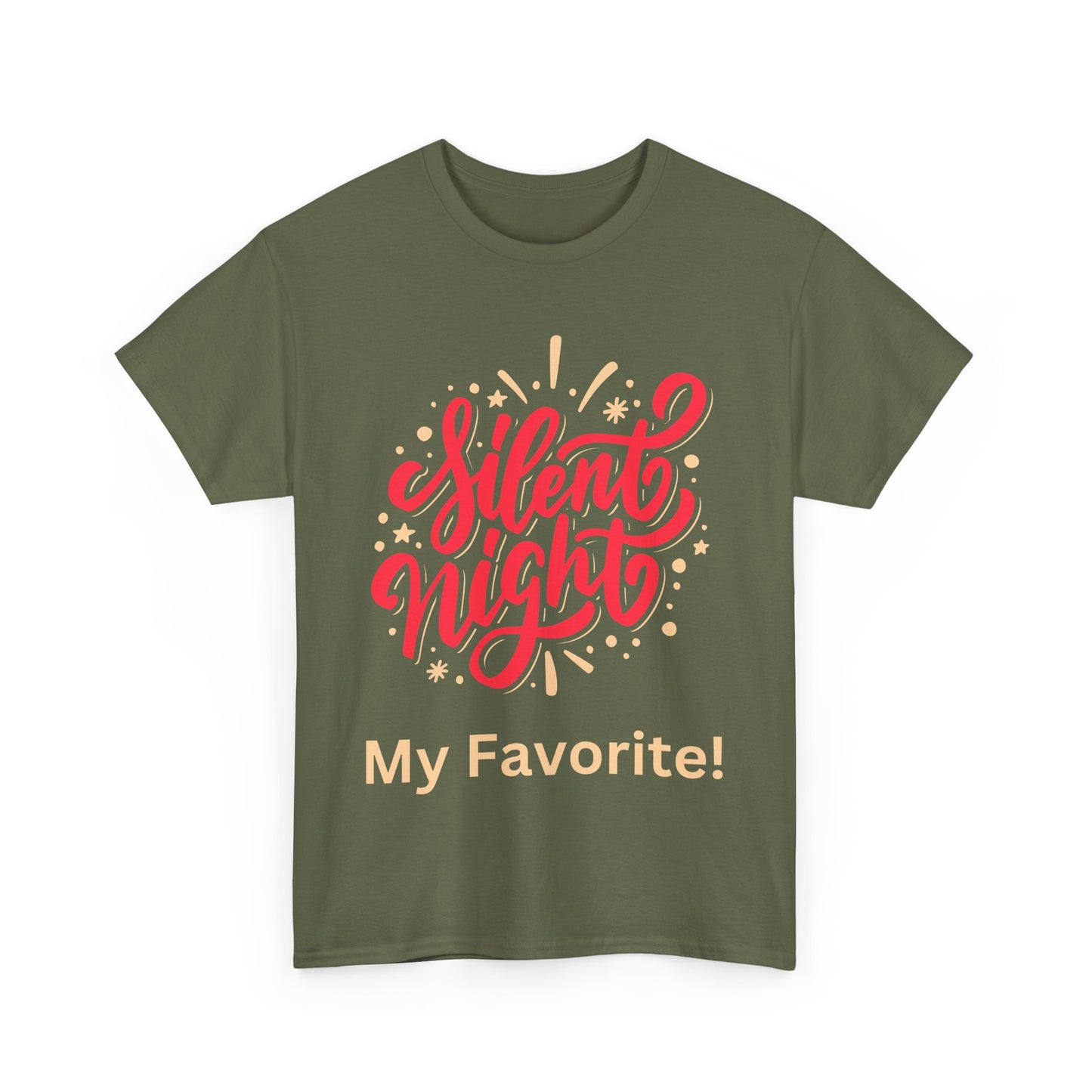 Silent Night, my favorite!  Unisex Heavy Cotton Tee