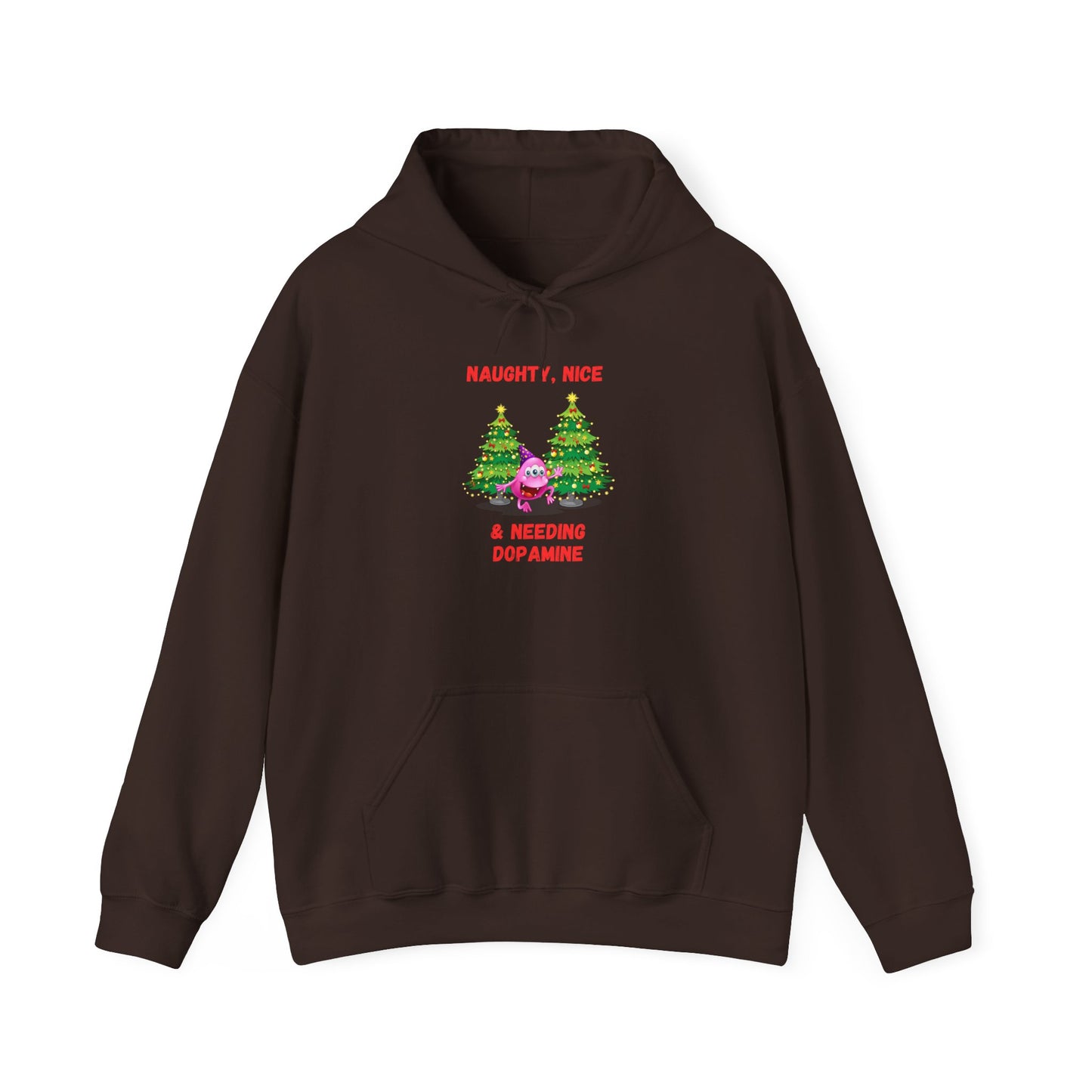 Dopamine Monster Holiday Hoodie for Neurodiverse