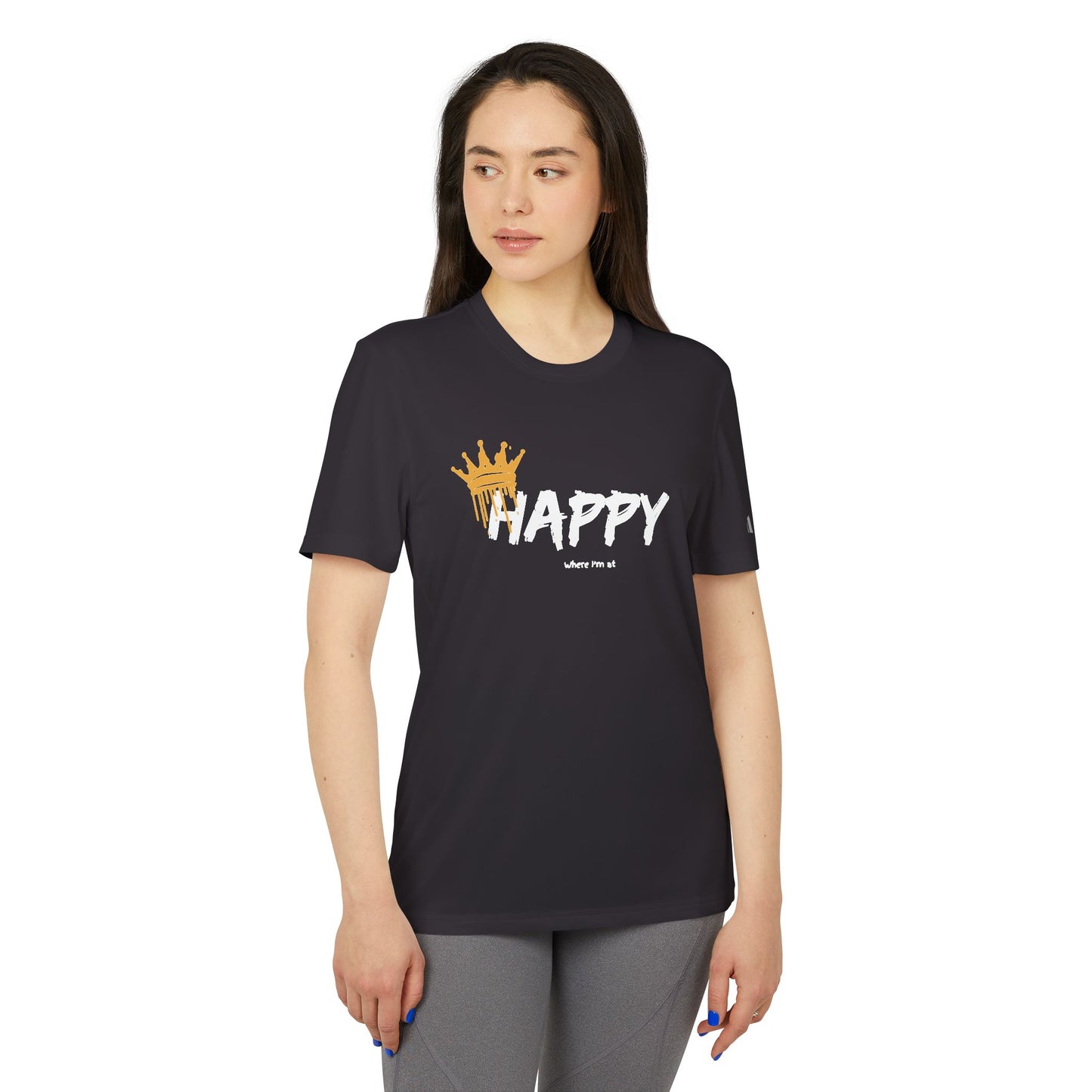 Happy where I'm at adidas® Unisex Sport T-shirt