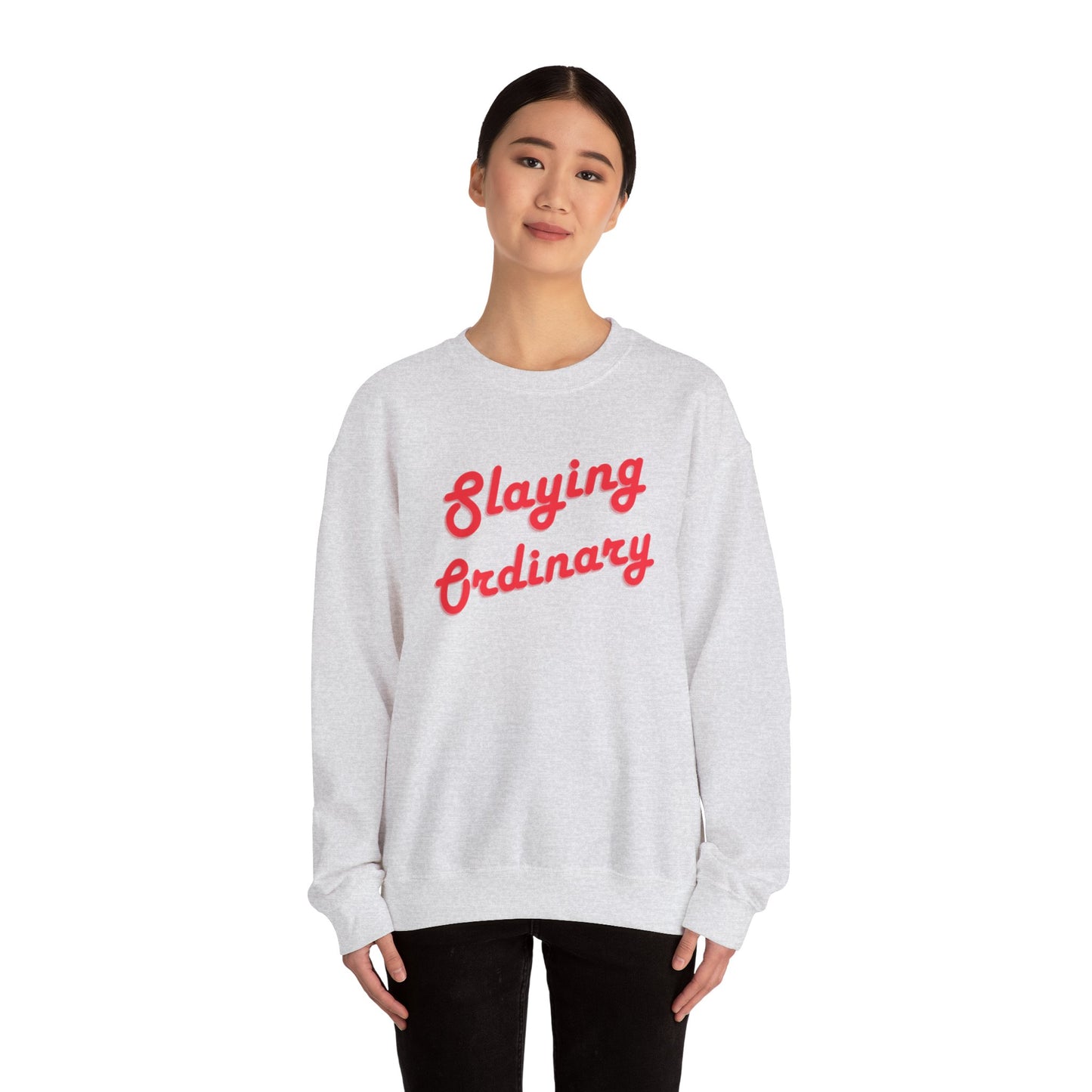 Sudadera unisex con cuello redondo y cuello redondo Slaying Ordinary