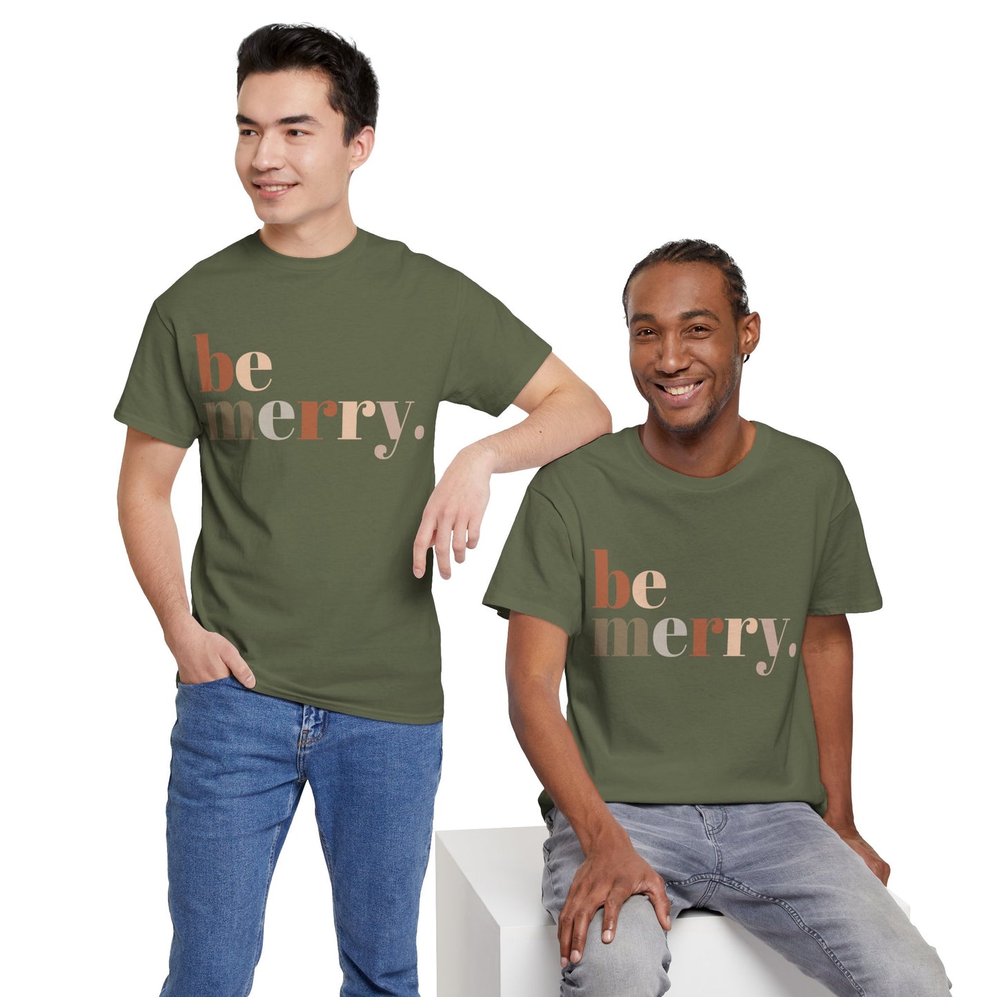 Be Merry Unisex Heavy Cotton Tee