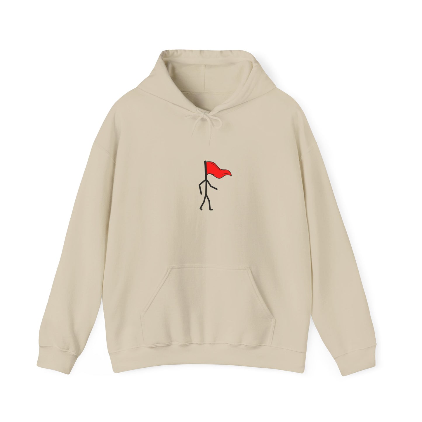 Walking Red Flag Unisex Heavy Blend™ Hooded Sweatshirt