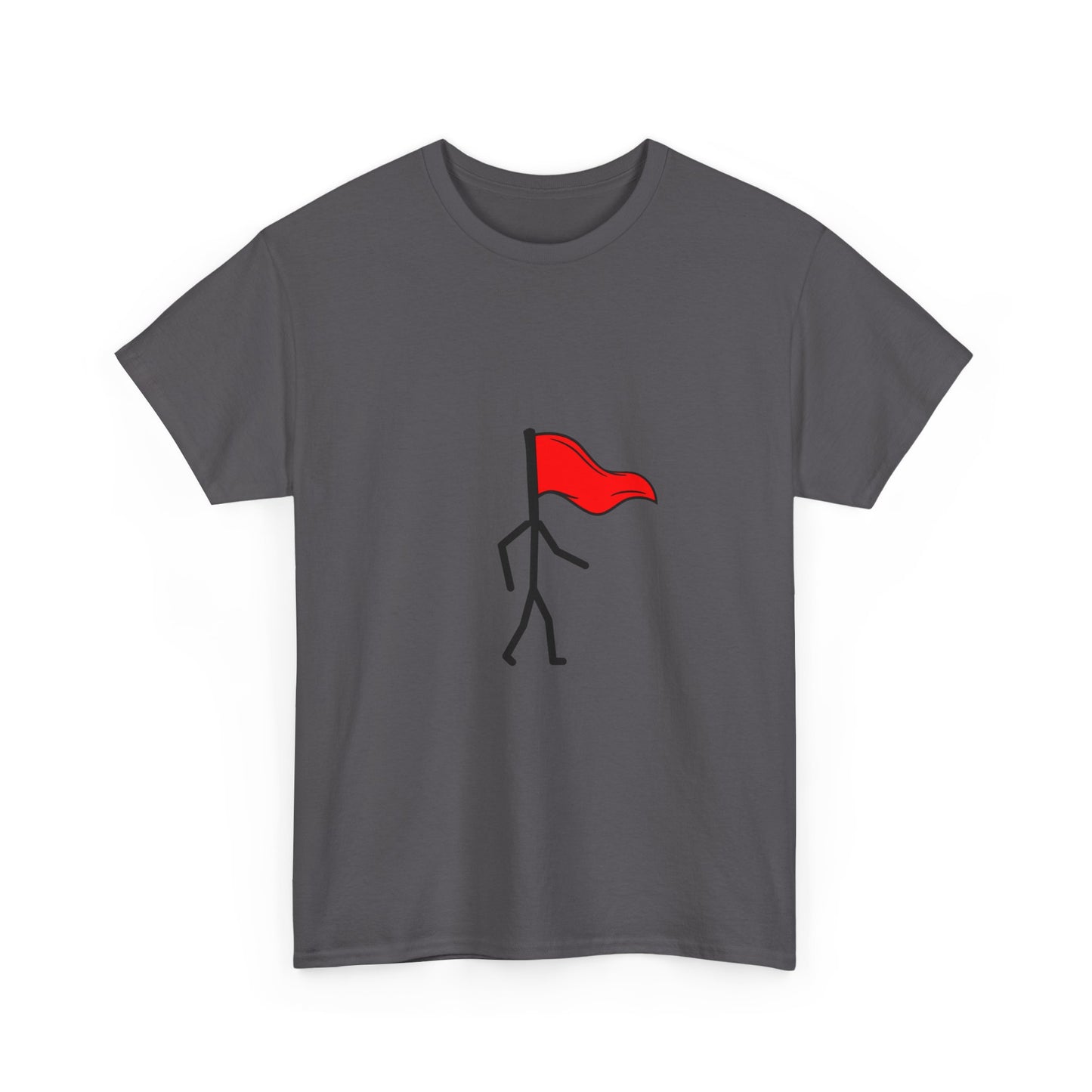 Walking Red Flag Unisex Cotton T-Shirt