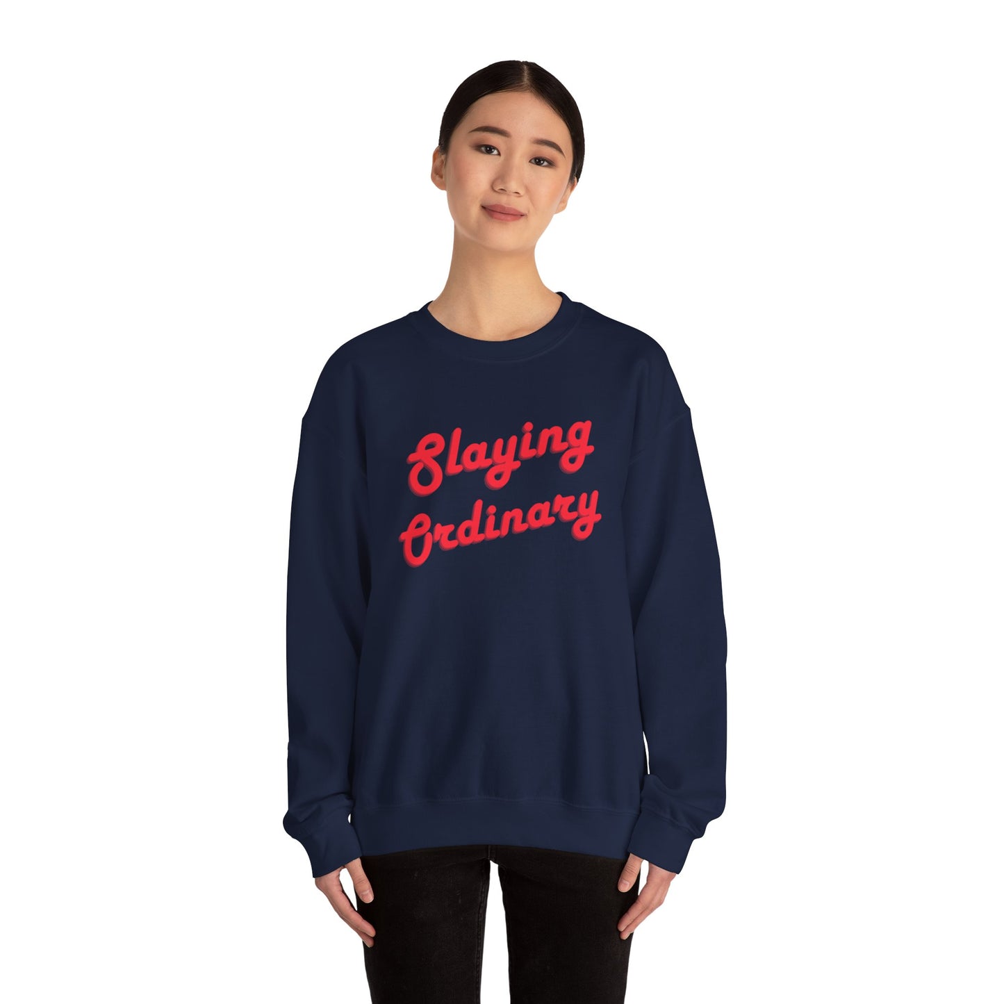 Sudadera unisex con cuello redondo y cuello redondo Slaying Ordinary