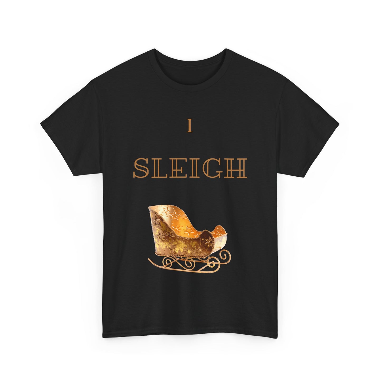 I Sleigh Holiday Unisex Heavy Cotton Tee