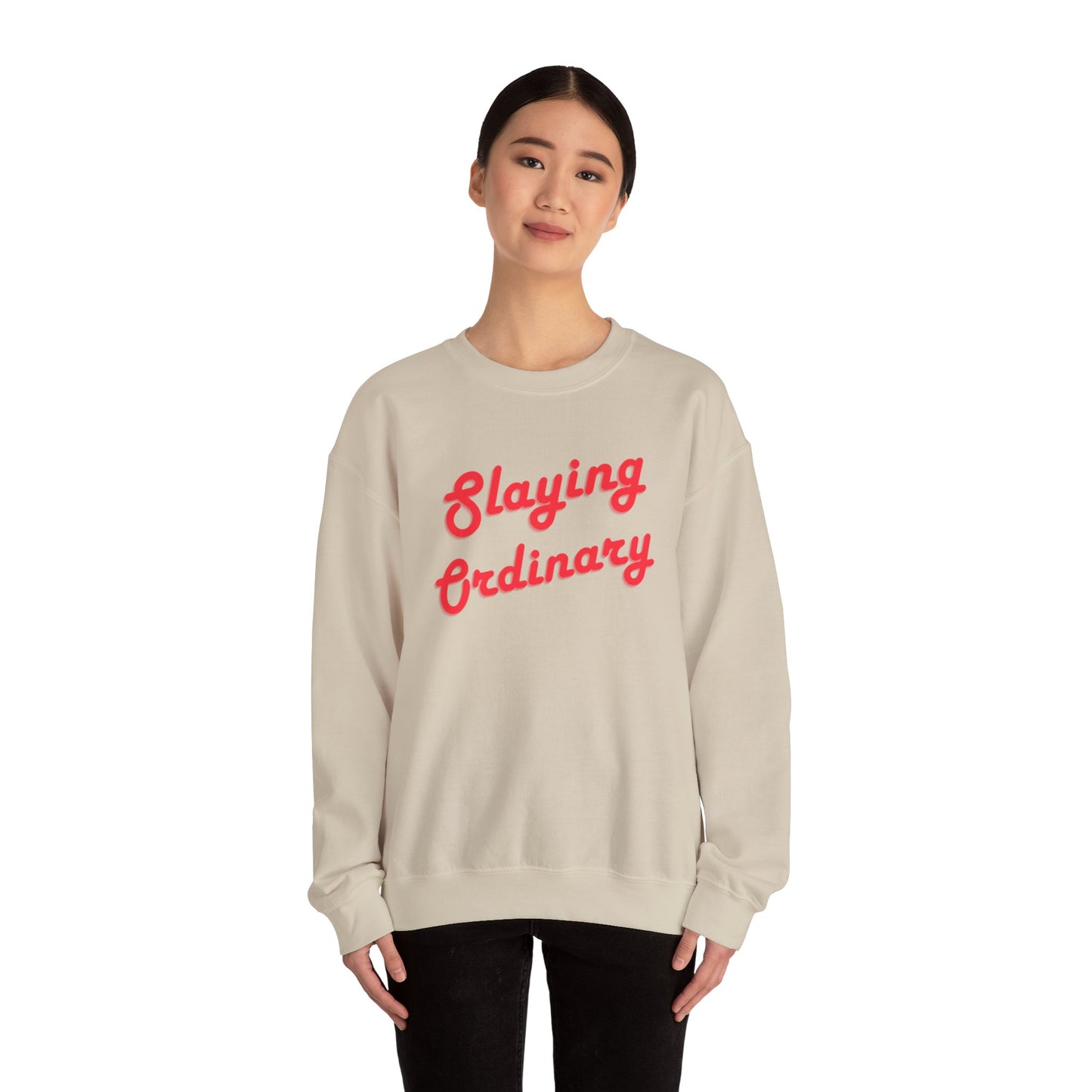 Sudadera unisex con cuello redondo y cuello redondo Slaying Ordinary