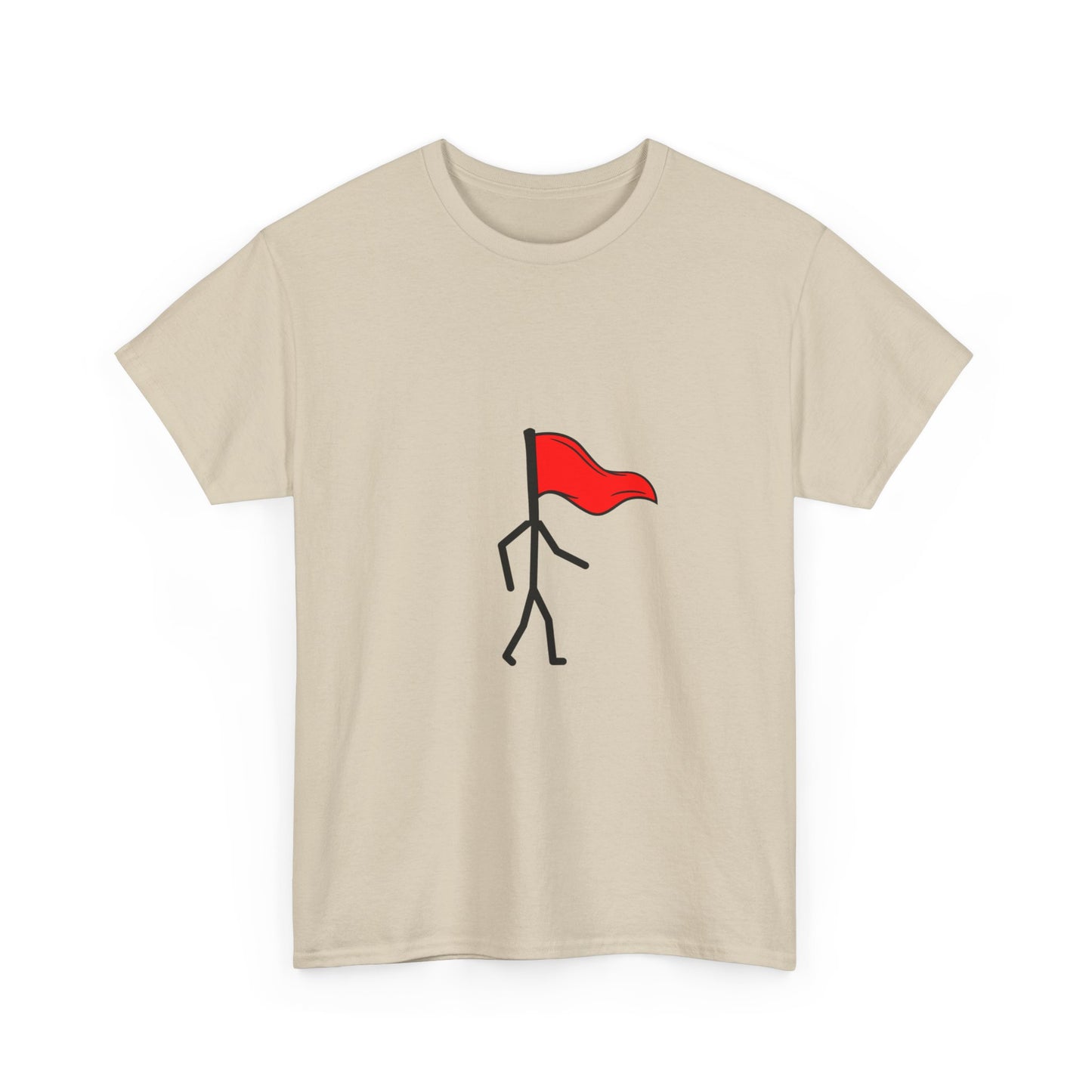 Walking Red Flag Unisex Cotton T-Shirt