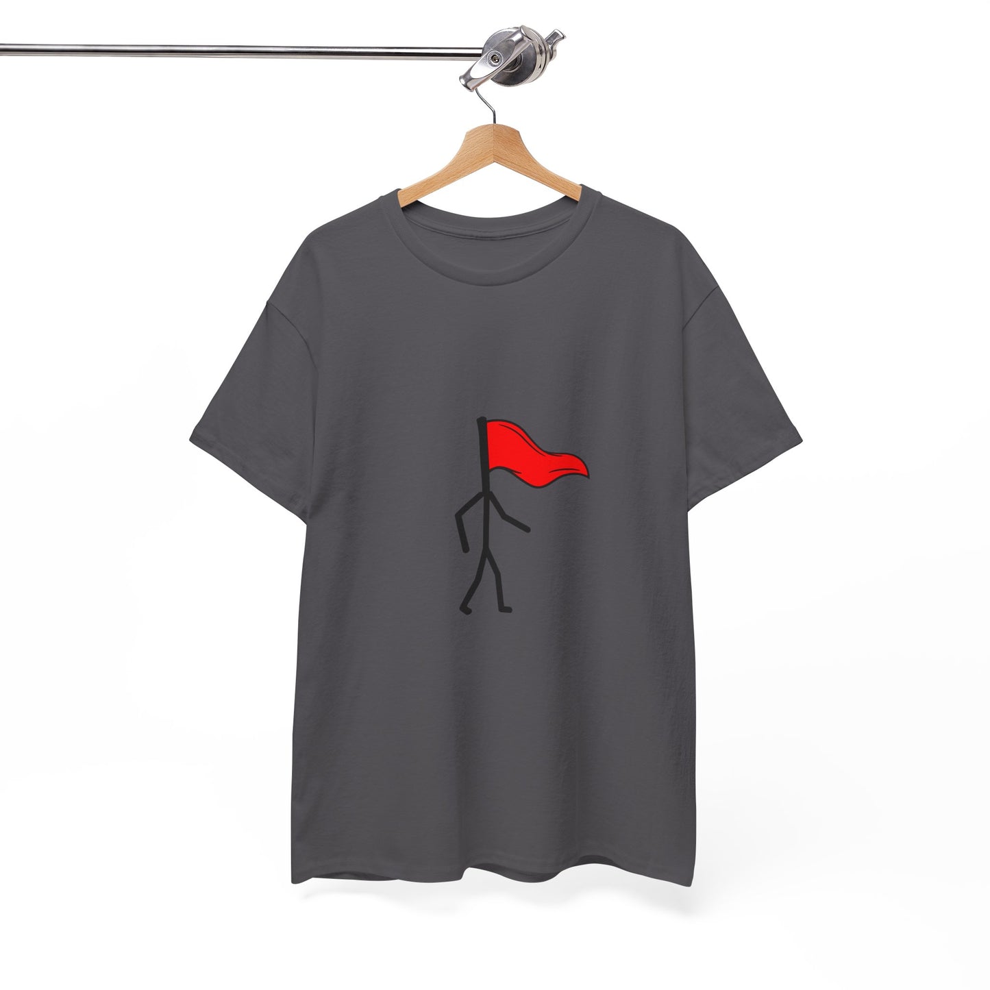 Walking Red Flag Unisex Cotton T-Shirt