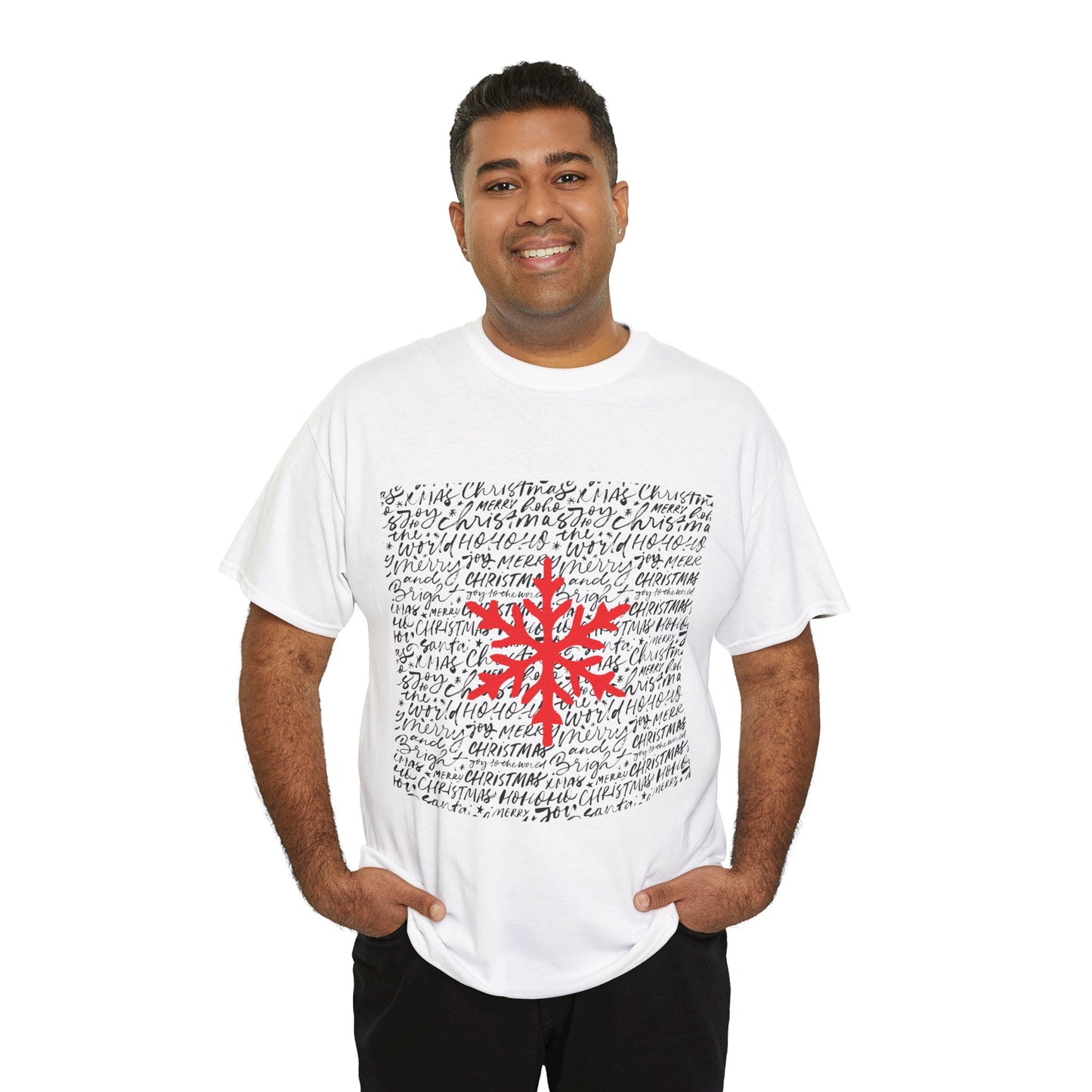 Merry Christmas Unisex Heavy Cotton Tee