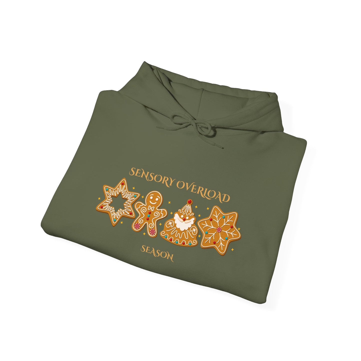 Sensory Overload Season Funny Holiday Hoodie for Neurodiverse