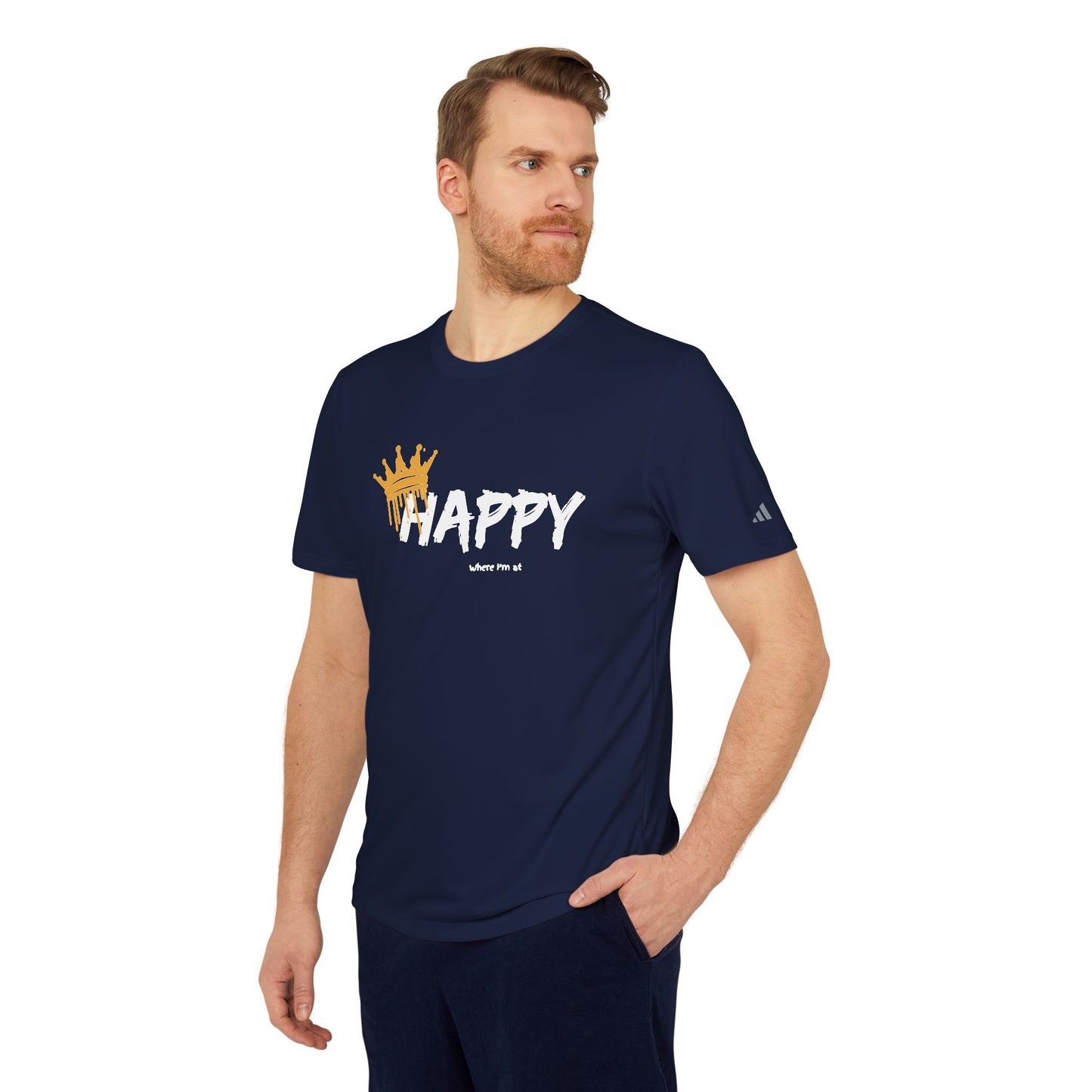 Happy where I'm at adidas® Unisex Sport T-shirt