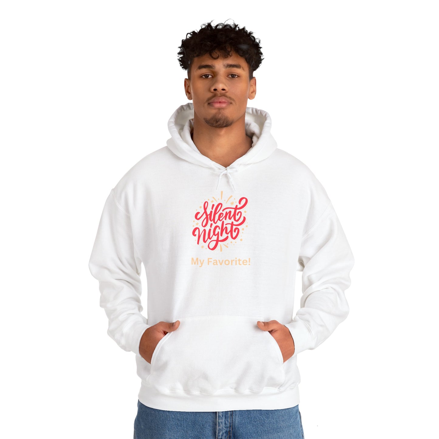 Silent Night Funny Holiday Hoodie for Neurodiverse