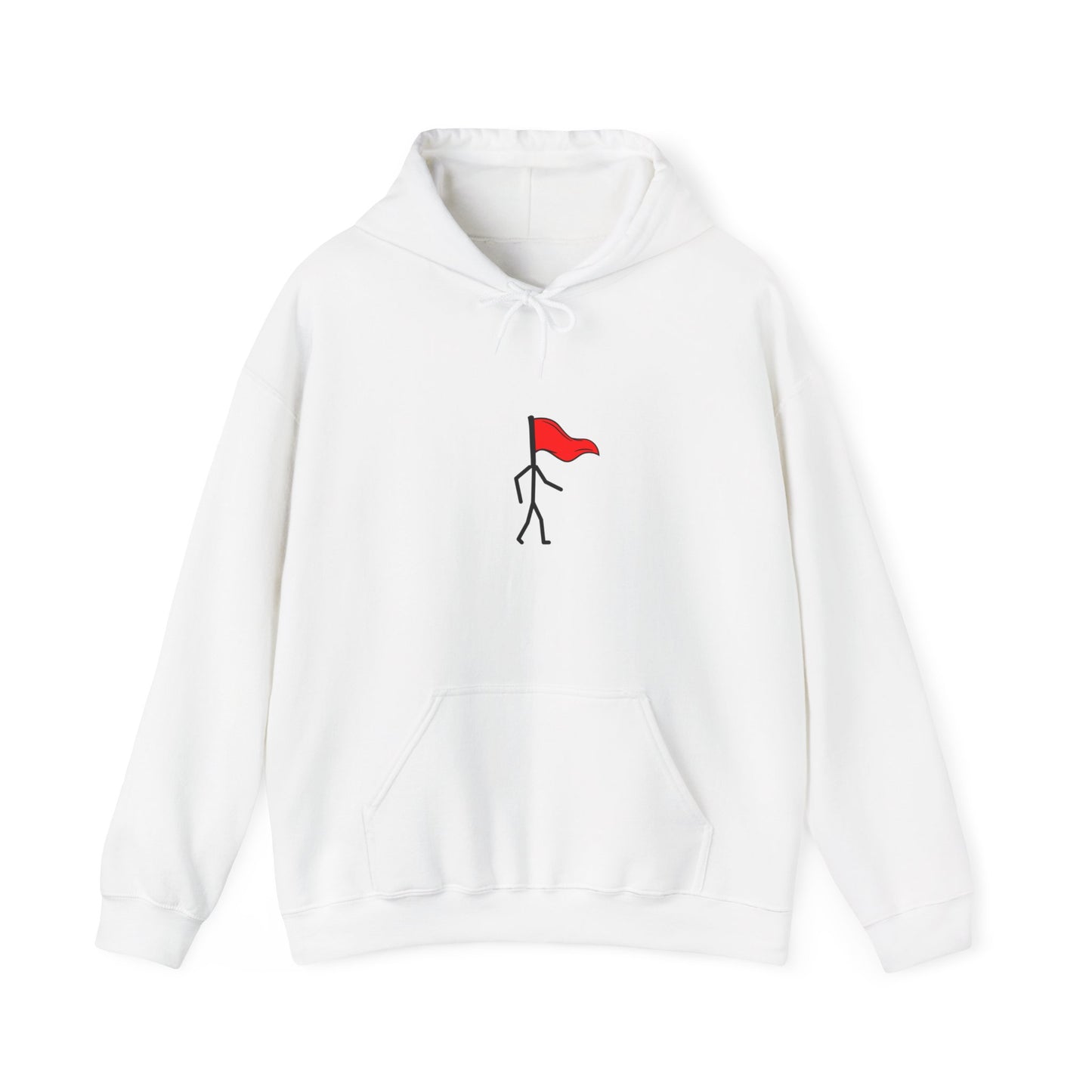 Walking Red Flag Unisex Heavy Blend™ Hooded Sweatshirt