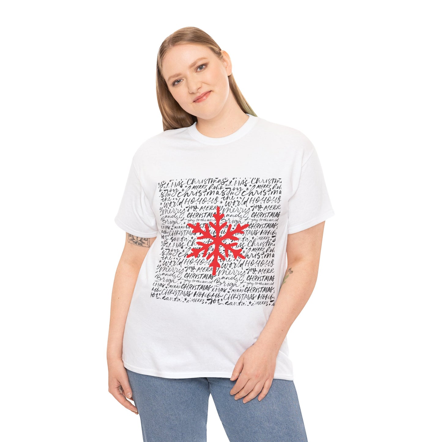 Merry Christmas Unisex Heavy Cotton Tee