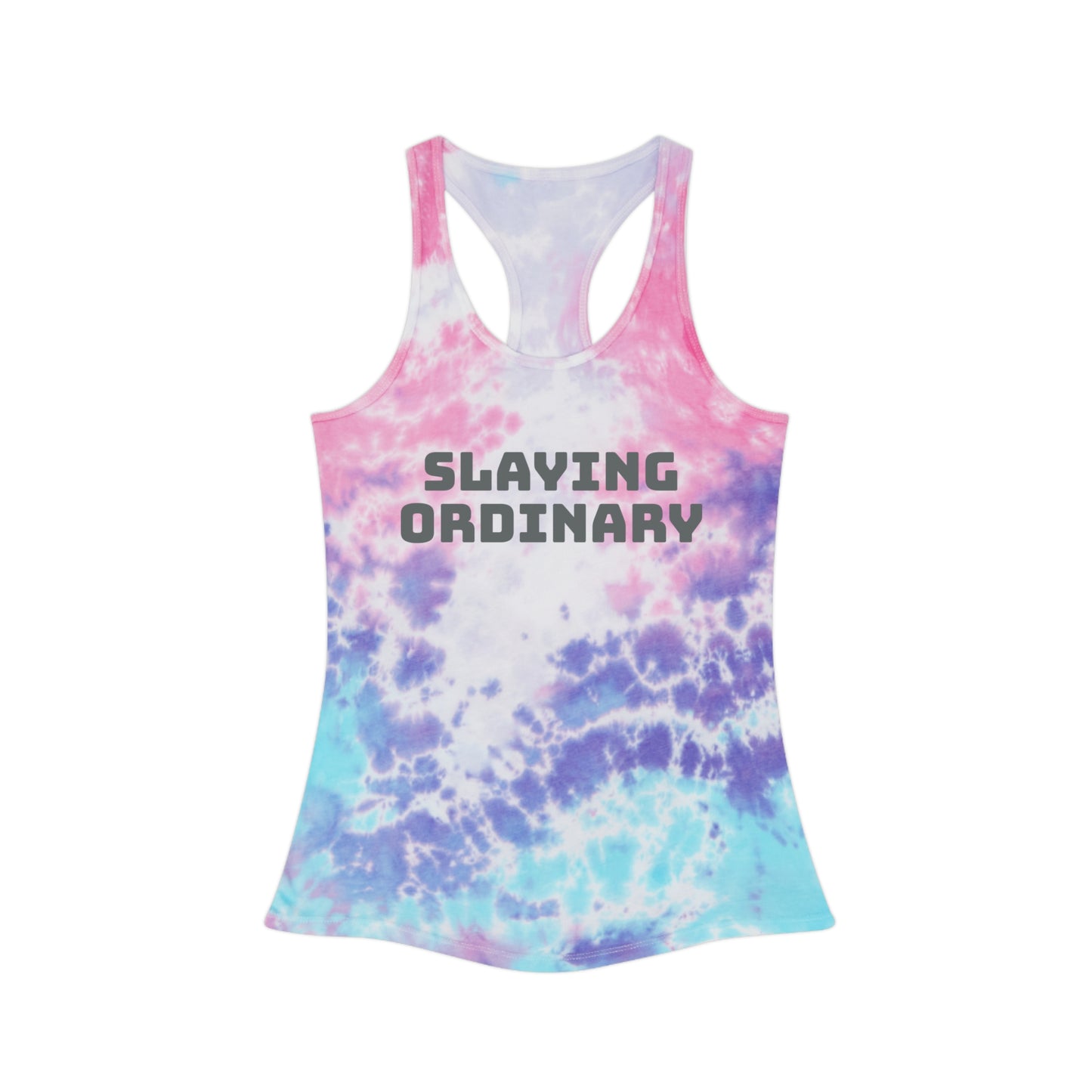 Slaying Ordinary Tie Dye Camiseta sin mangas con espalda cruzada