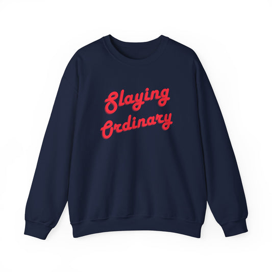 Sudadera unisex con cuello redondo y cuello redondo Slaying Ordinary