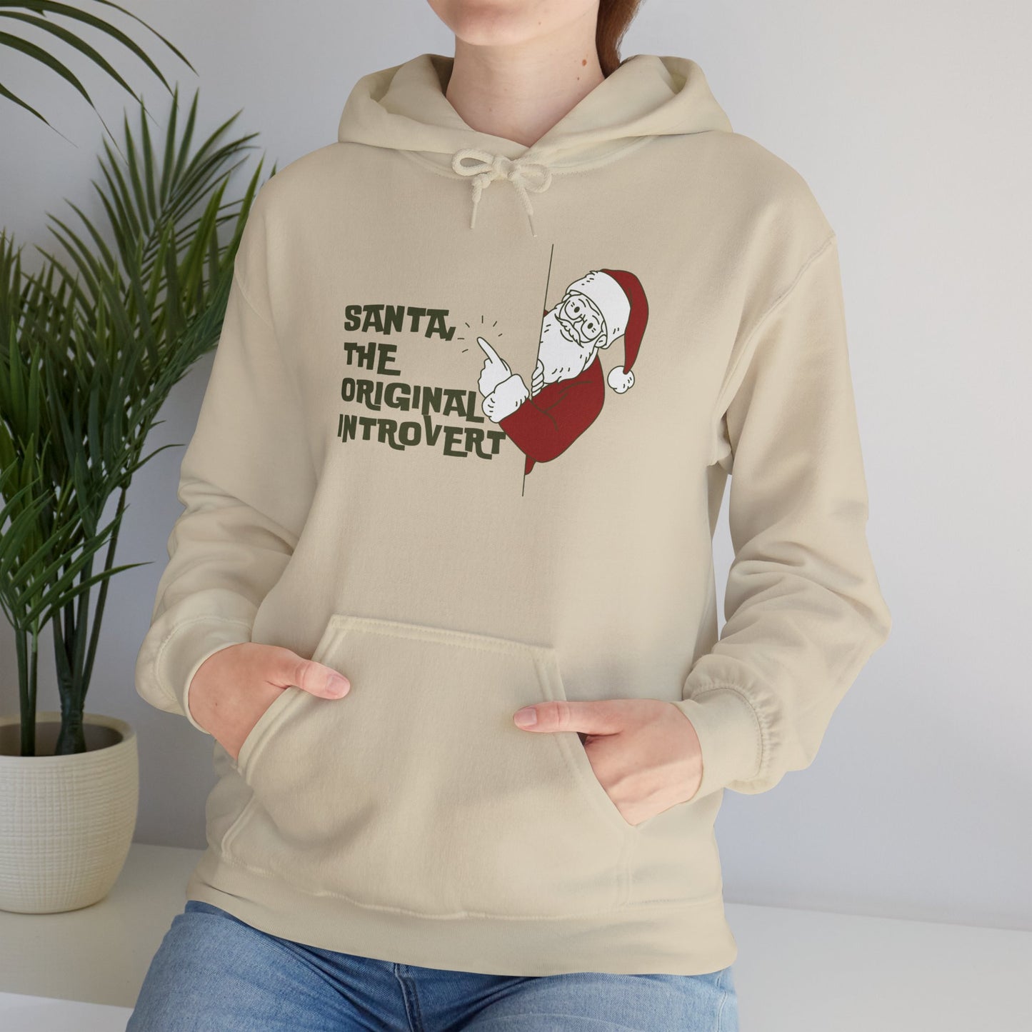 The Original Introvert Unisex Christmas Hoodie