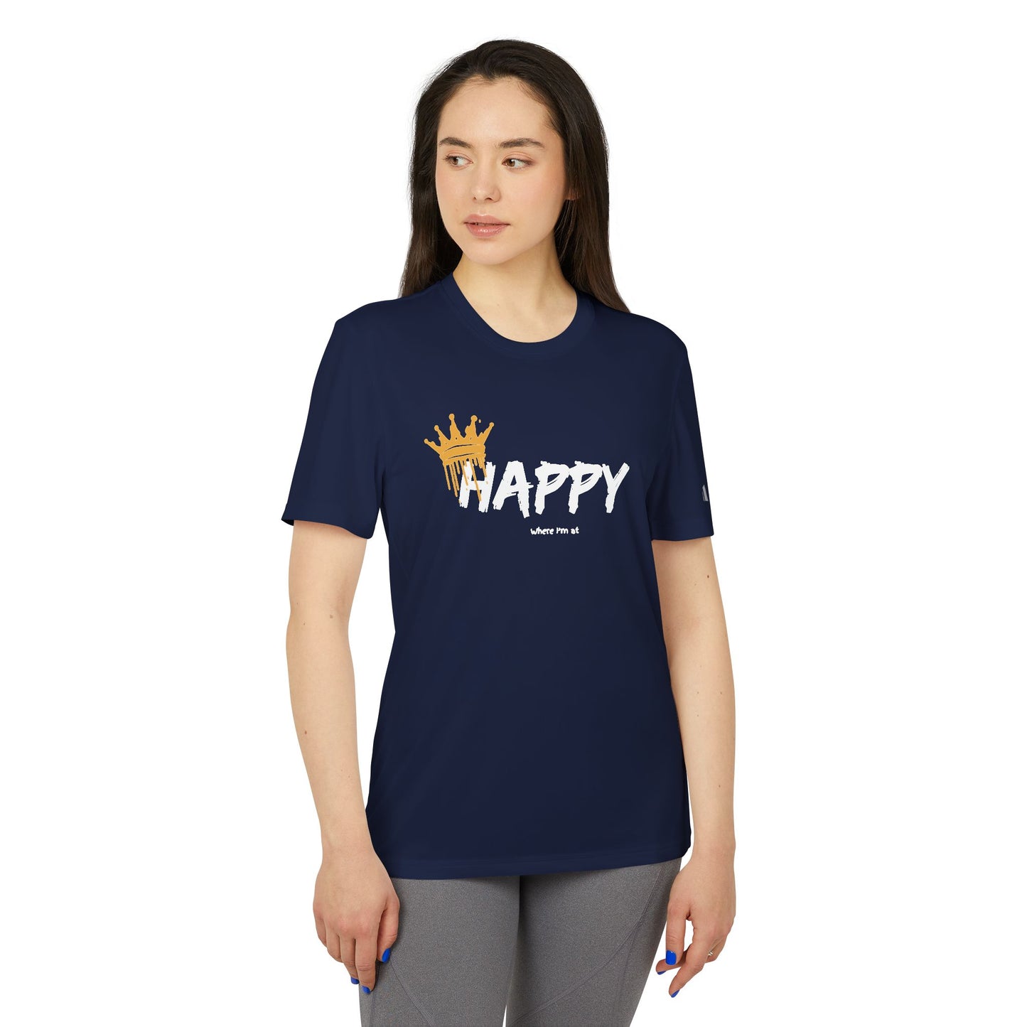 Happy where I'm at adidas® Unisex Sport T-shirt