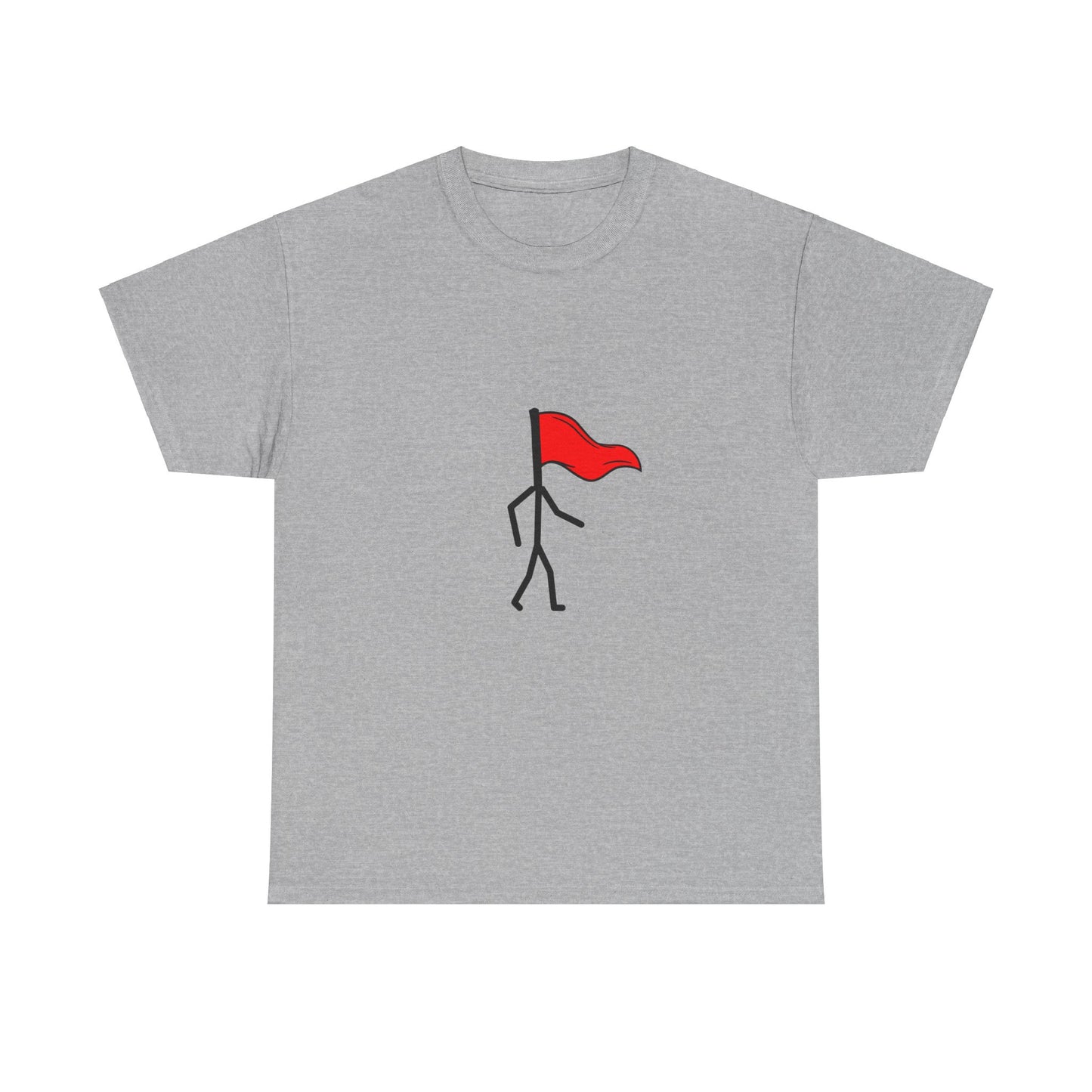 Walking Red Flag Unisex Cotton T-Shirt