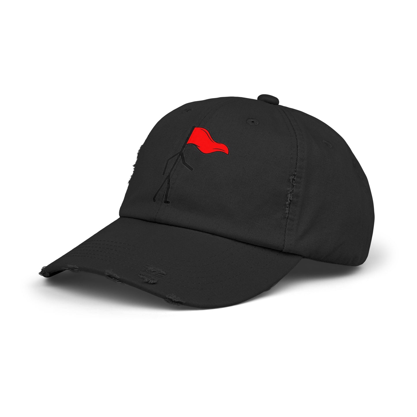 Bandera roja andante - Gorra unisex desgastada