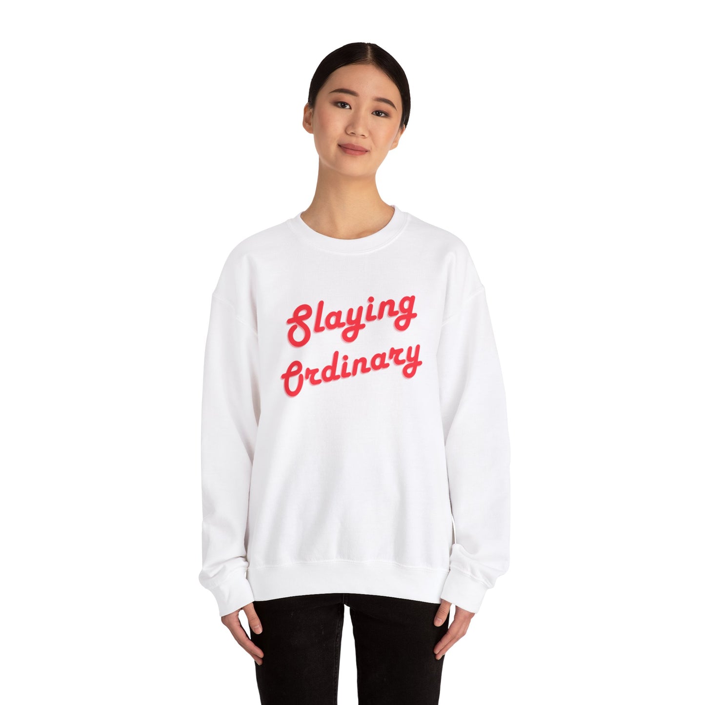 Sudadera unisex con cuello redondo y cuello redondo Slaying Ordinary