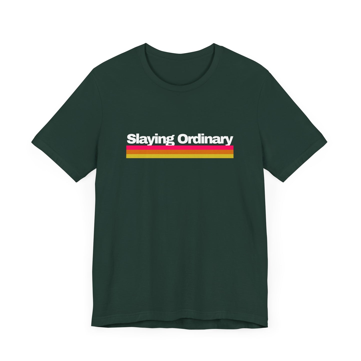 Camiseta unisex Jersey de manga corta Retro Slaying Ordinary