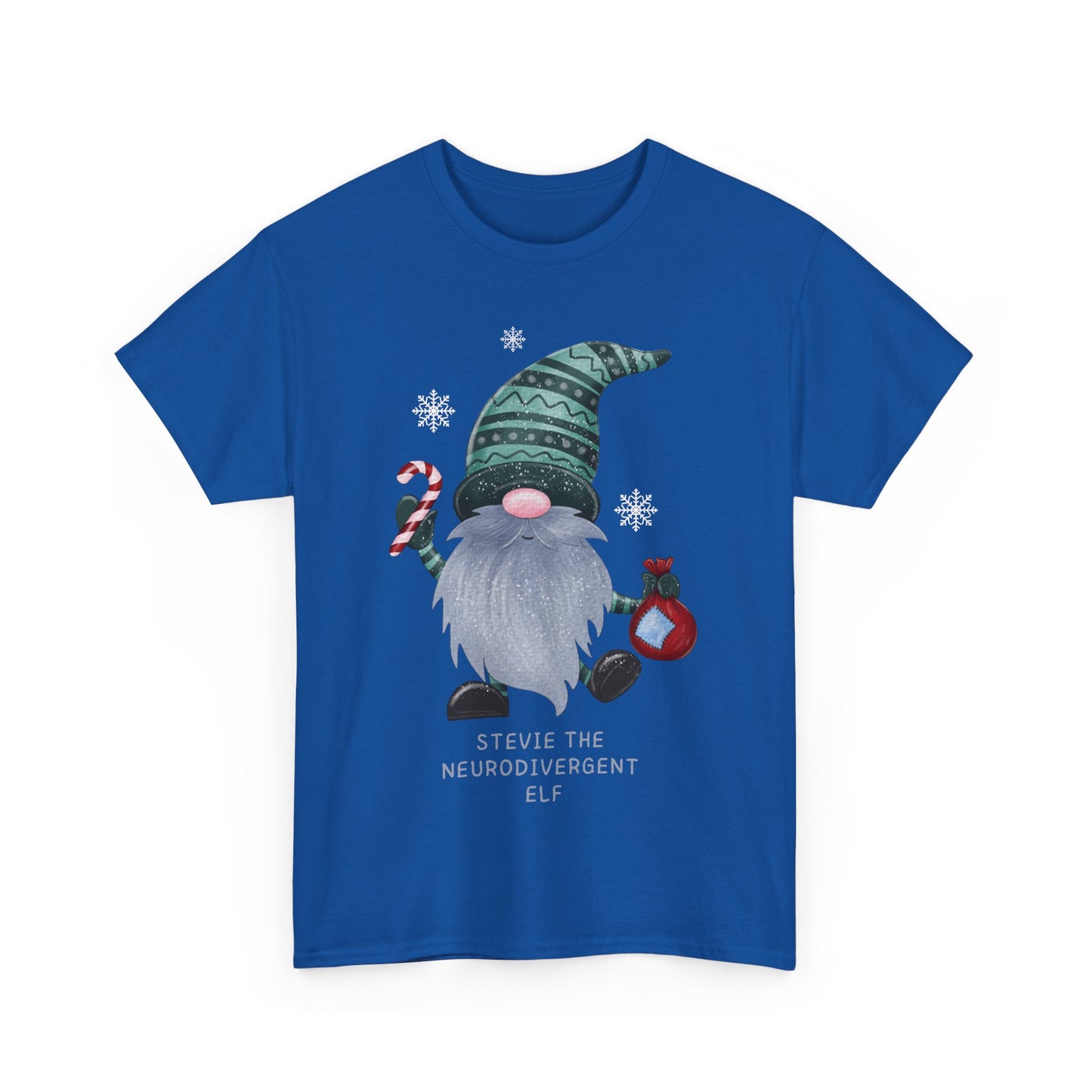 Stevie, the neurodivergent elf Unisex Heavy Cotton Tee