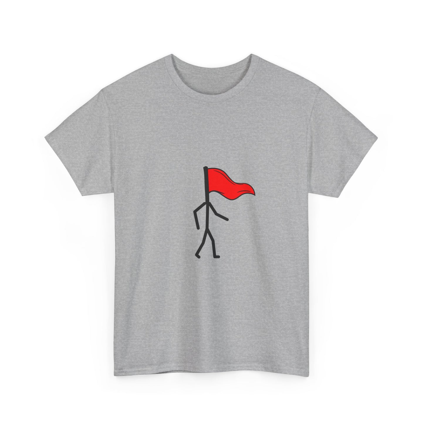 Walking Red Flag Unisex Cotton T-Shirt