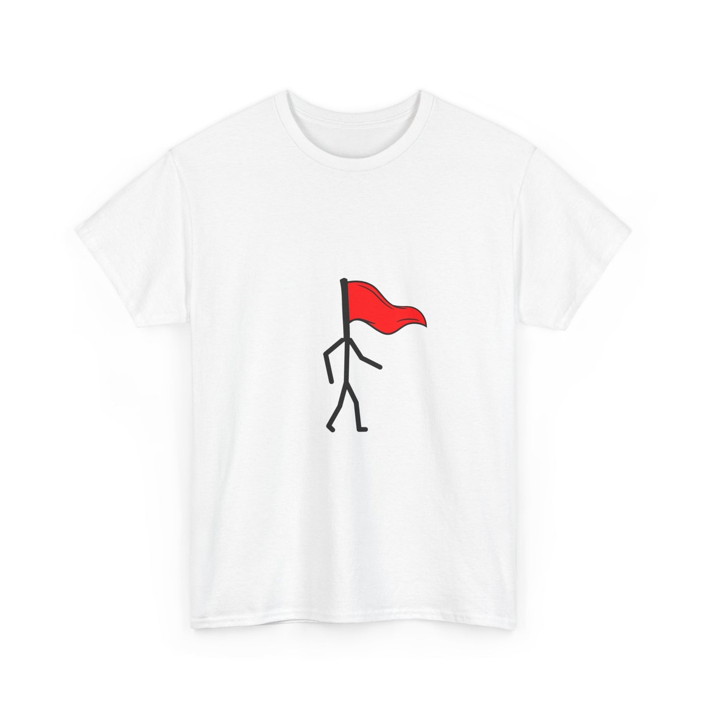 Walking Red Flag Unisex Cotton T-Shirt