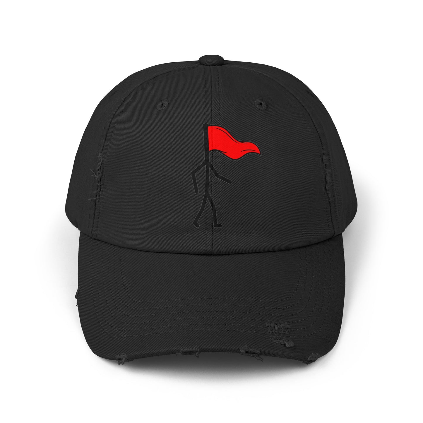 Bandera roja andante - Gorra unisex desgastada