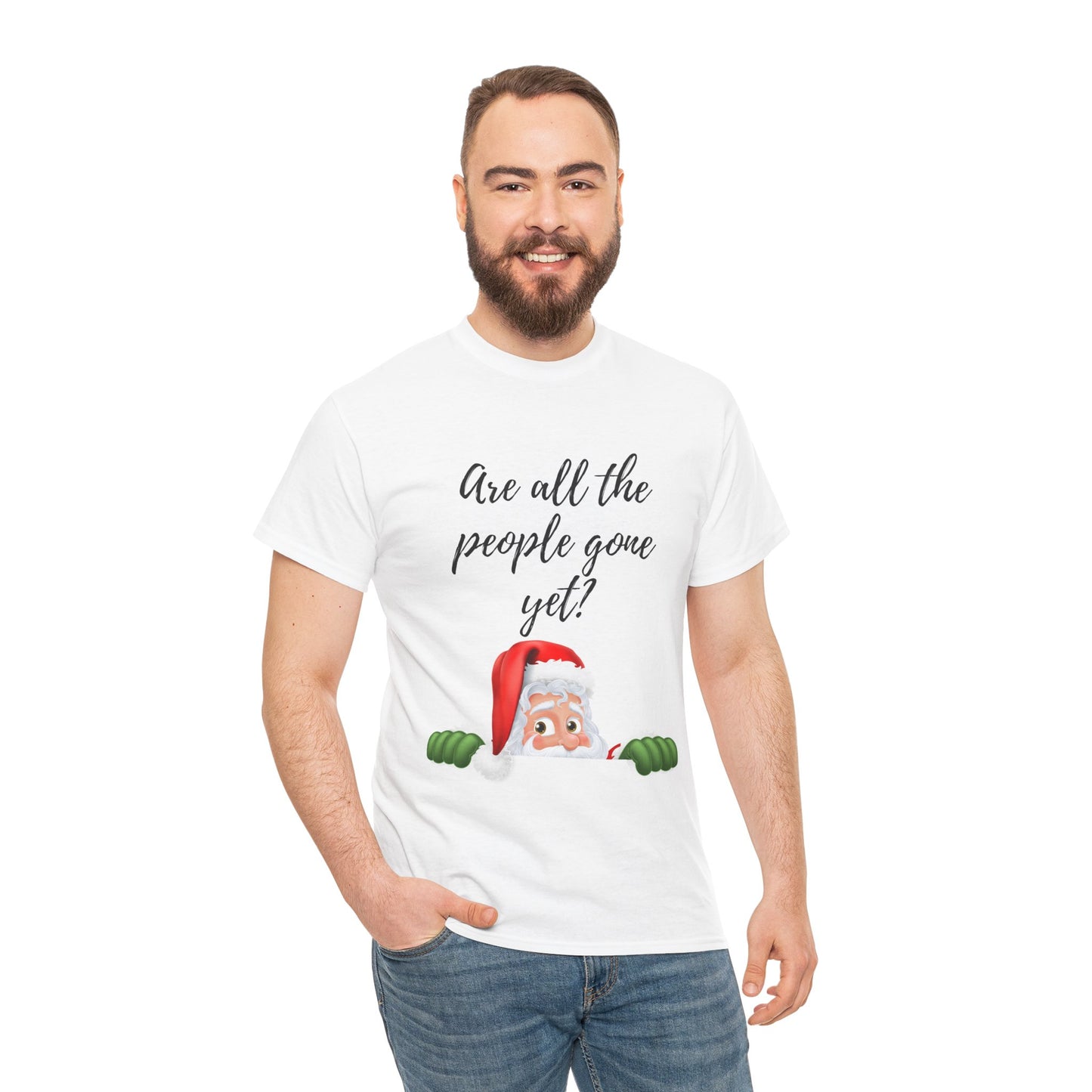 Are all the people gone yet Unisex Heavy Cotton Tee