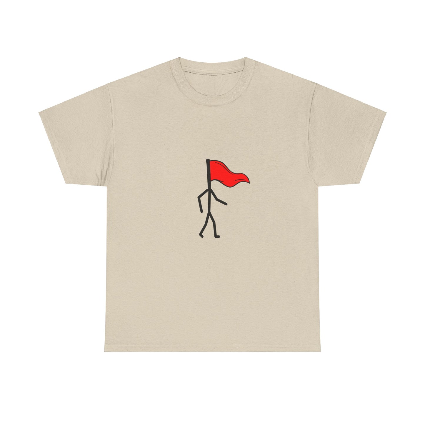 Walking Red Flag Unisex Cotton T-Shirt