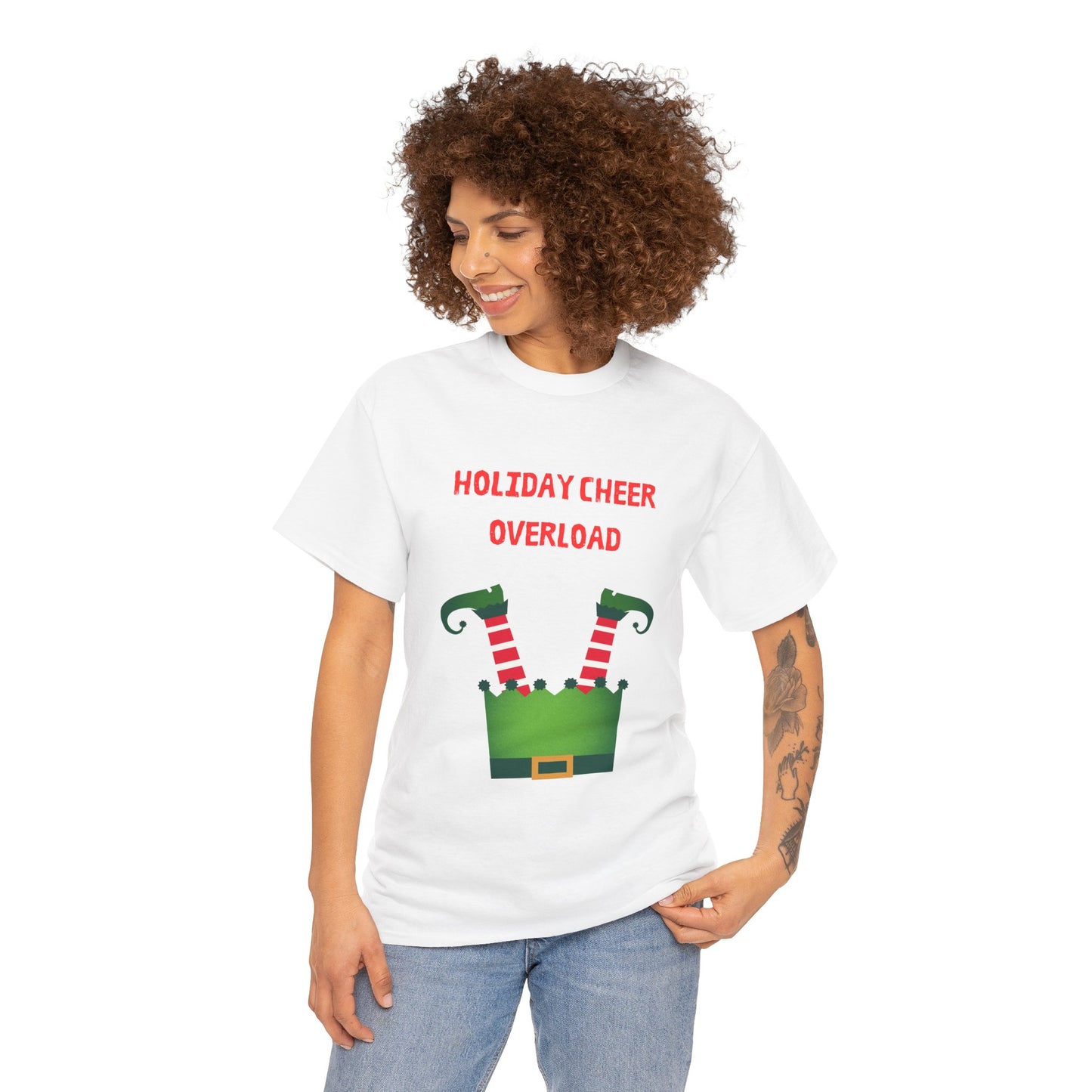 Holiday Cheer Overload Unisex Heavy Cotton Tee